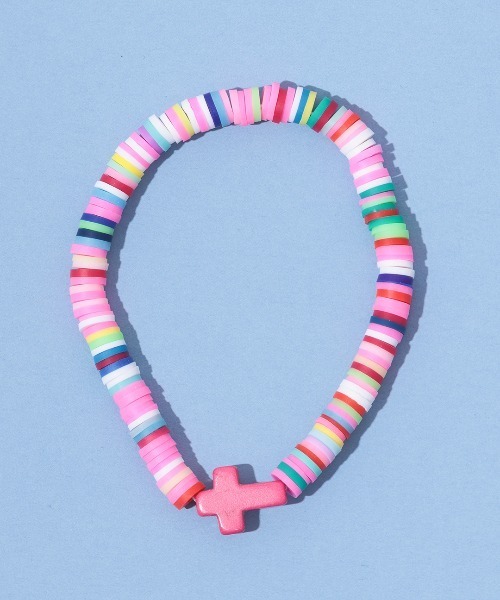 チチカカ（チチカカ）の「カラフルフィーモビーズブレスレット（ブレスレット・レディース・ブルー/ピンク/ベージュ/ブラウン・FREE）」の4枚目の写真