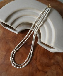 Dorry Doll（ドリードール）の「パール＆ビジュー２連ネックレス（ネックレス）」