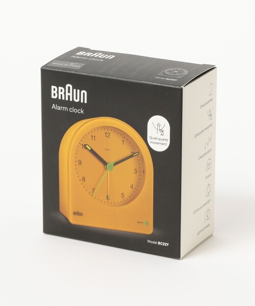 bpr BEAMS（ビーピーアール ビームス ）の「BRAUN / BC22 Revival colors（置時計・レディース・グリーン/イエロー・ONE SIZE）」の6枚目の写真