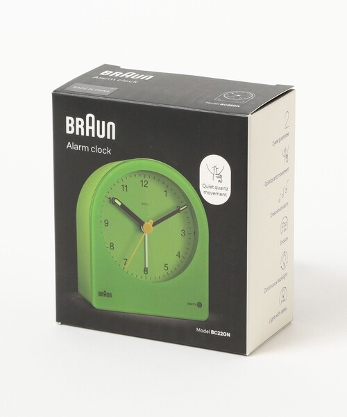 bpr BEAMS（ビーピーアール ビームス ）の「BRAUN / BC22 Revival colors（置時計・レディース・グリーン/イエロー・ONE SIZE）」の10枚目の写真