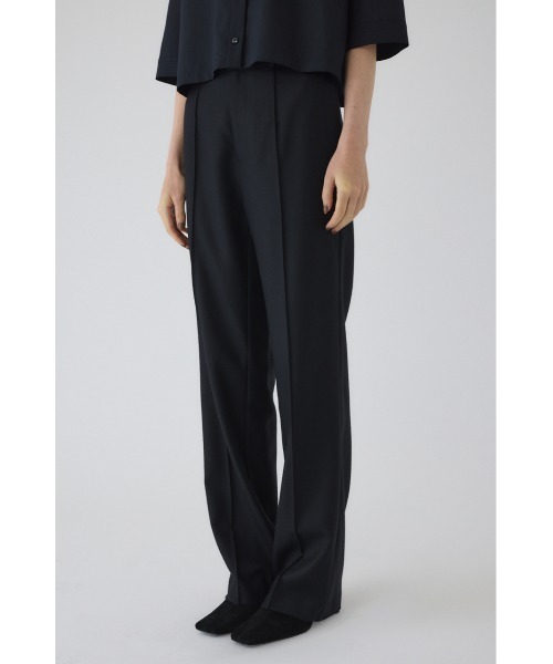 RIM.ARK(リムアーク)の「Wool saxony slim PT ウールサキソニースリムパンツ(スラックス・レディース・ブラック/グレー・36/38)」の4枚目の写真