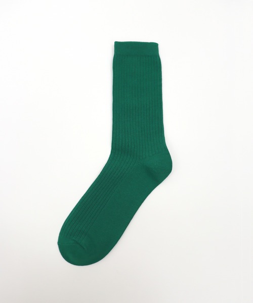 TAWARA（タワラ）の「コットンリブ　ベーシッククルーソックス（ソックス/靴下・レディース・ブラウン/グリーン/レッド/マスタード/ロイヤルブルー/アイボリー・S）」の8枚目の写真