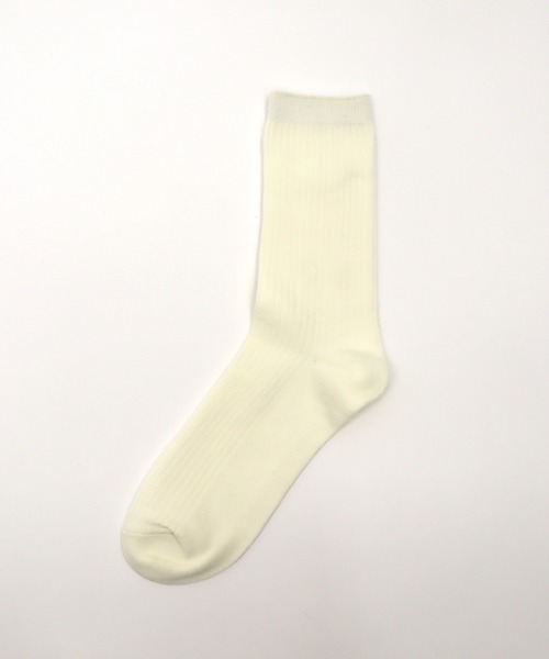 TAWARA（タワラ）の「コットンリブ　ベーシッククルーソックス（ソックス/靴下・レディース・ブラウン/グリーン/レッド/マスタード/ロイヤルブルー/アイボリー・S）」の9枚目の写真