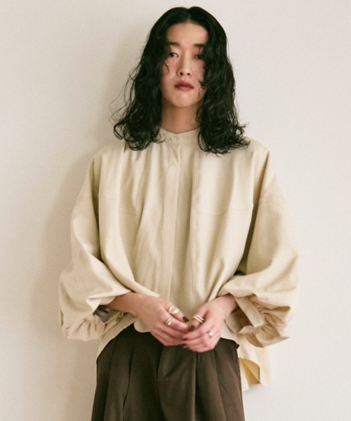 今季　美品！ドレステリア　パフスリーブバルーンスリーブお袖ボリュームシャツ Balloon sleeve voluminous shirt / バルーンスリーブボリュームシャツ