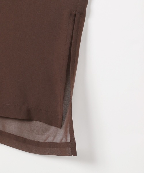 HEREIAM（ヘレイアム）の「【HEREIAM】季節横断アイテム/シアードレープシャツ（シャツ/ブラウス・レディース・ブラウン/ライトカーキ/ブラック・FREE）」の10枚目の写真