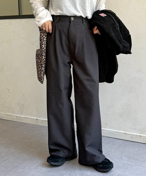 CPCM（シーピーシーエム）の「ハイウエストストレートスラックス（スラックス・レディース・チャコールグレー/ブラック/ブラウン・PS/SMALL/MEDIUM）」の22枚目の写真