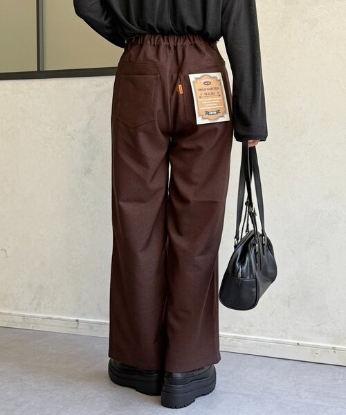 CPCM（シーピーシーエム）の「ハイウエストストレートスラックス（スラックス・レディース・チャコールグレー/ブラック/ブラウン・PS/SMALL/MEDIUM）」の7枚目の写真