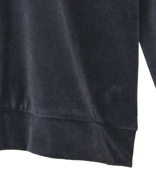 CONVERSE TOKYO（コンバーストウキョウ）の「【kotohayokozawa】BI-COLOR VELOR PULLOVER（Tシャツ/カットソー・レディース・ブルー/スミクロ/オレンジ・FREE）」の8枚目の写真