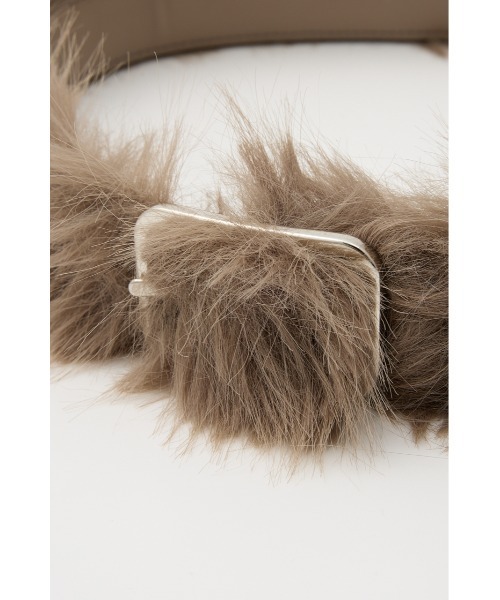 AFB FUR BELT ファーベルト　Mサイズ　ブラウン　茶色 FUR BELT(L BROWN): AFB: MENS｜CONZ ONLINE STORE