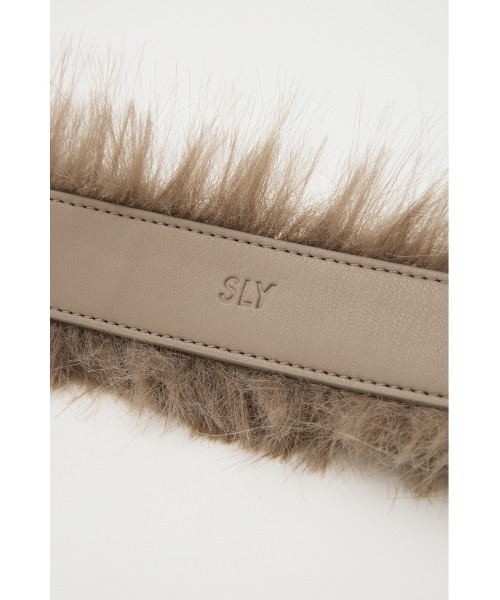 FAUX FUR BELT フォー ファー ベルト 秋服（ベルト）｜SLY