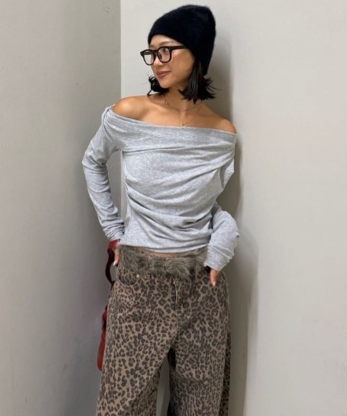 SLY（スライ）の「FAUX FUR BELT フォー ファー ベルト 秋服（ベルト・レディース・グレイッシュベージュ・FREE）」の9枚目の写真