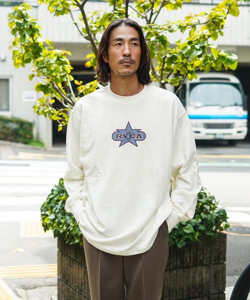 RVCA(ルーカ)の「RVCA メンズ STAR SMASH LT ロンT 【2025年秋冬モデル】/ルーカロゴワンポイント長袖ロンT(Tシャツ/カットソー・メンズ・オフホワイト/ブラック/キャメル/レッド系その他・SMALL/MEDIUM/LARGE/X-LARGE)」の14枚目の写真