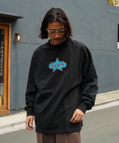 RVCA(ルーカ)の「RVCA メンズ STAR SMASH LT ロンT 【2025年秋冬モデル】/ルーカロゴワンポイント長袖ロンT(Tシャツ/カットソー・メンズ・オフホワイト/ブラック/キャメル/レッド系その他・SMALL/MEDIUM/LARGE/X-LARGE)」の21枚目の写真