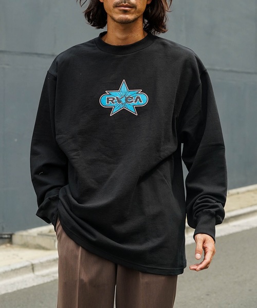 RVCA(ルーカ)の「RVCA メンズ STAR SMASH LT ロンT 【2025年秋冬モデル】/ルーカロゴワンポイント長袖ロンT(Tシャツ/カットソー・メンズ・オフホワイト/ブラック/キャメル/レッド系その他・SMALL/MEDIUM/LARGE/X-LARGE)」の22枚目の写真