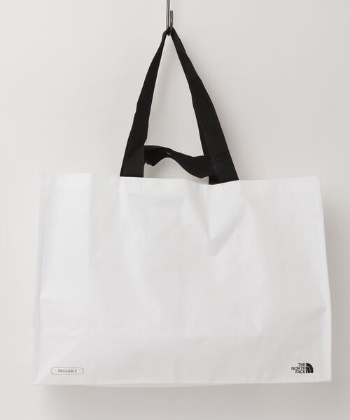 THE NORTH FACE(ザノースフェイス)の「【THE NORTH FACE】ノースフェイス SHOPPER BAG ホワイトレーベル ショッパーバッグ LサイズL /(エコバッグ/サブバッグ・メンズ・ホワイト・LARGE)」の1枚目の写真
