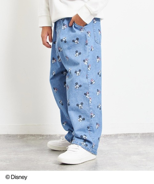 ANAP kids（アナップキッズ）の「【Disney】＜Mickey＆Minnie＞ ANAP KIDS 総柄 プリント デニム パンツ（デニムパンツ・キッズ・ブルー・130cm/120cm）」の6枚目の写真