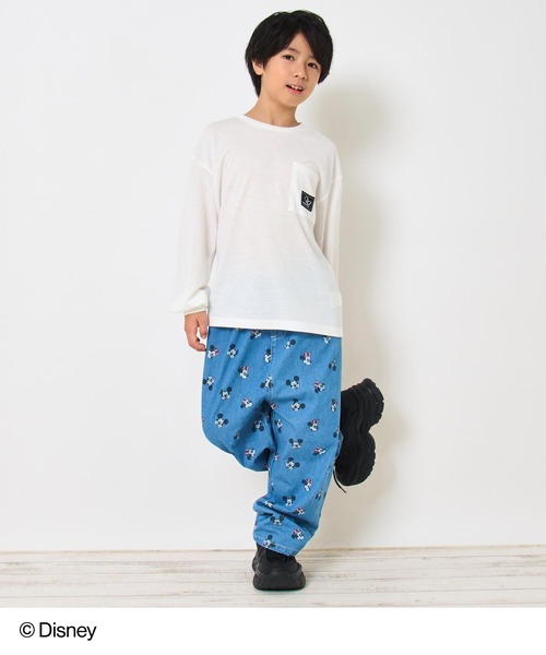 ANAP kids（アナップキッズ）の「【Disney】＜Mickey＆Minnie＞ ANAP KIDS 総柄 プリント デニム パンツ（デニムパンツ・キッズ・ブルー・130cm/120cm）」の20枚目の写真