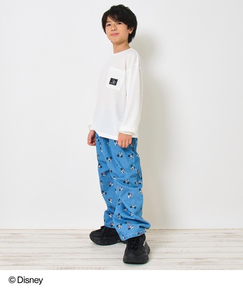ANAP kids（アナップキッズ）の「【Disney】＜Mickey＆Minnie＞ ANAP KIDS 総柄 プリント デニム パンツ（デニムパンツ・キッズ・ブルー・130cm/120cm）」の19枚目の写真