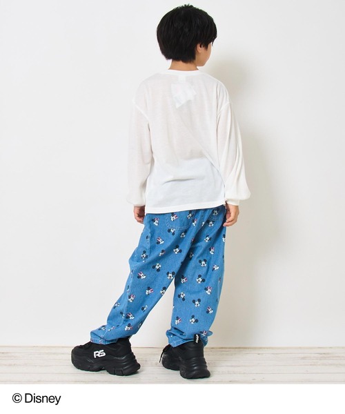 ANAP kids（アナップキッズ）の「【Disney】＜Mickey＆Minnie＞ ANAP KIDS 総柄 プリント デニム パンツ（デニムパンツ・キッズ・ブルー・130cm/120cm）」の18枚目の写真