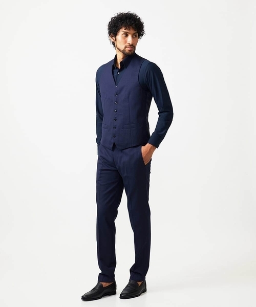 MICHEL KLEIN HOMME (ミッシェルクランオム)の「【セットアップ】ベスト(ベスト・メンズ・ネイビー・MEDIUM/LARGE/X-LARGE)」の9枚目の写真