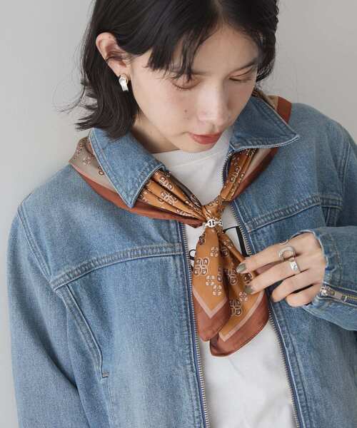 AMERICAN HOLIC(アメリカンホリック)の「小紋柄アソートスカーフ(バンダナ/スカーフ・レディース・ネイビー/ブルー/ベージュ・FREE)」の12枚目の写真