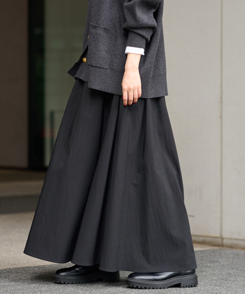 JOURNAL STANDARD relume(ジャーナルスタンダード レリューム)の「《WEB限定追加》ギャザーフレアスカート(スカート・レディース・ブラウン系その他/ブラック/アイボリー・38/36)」の11枚目の写真