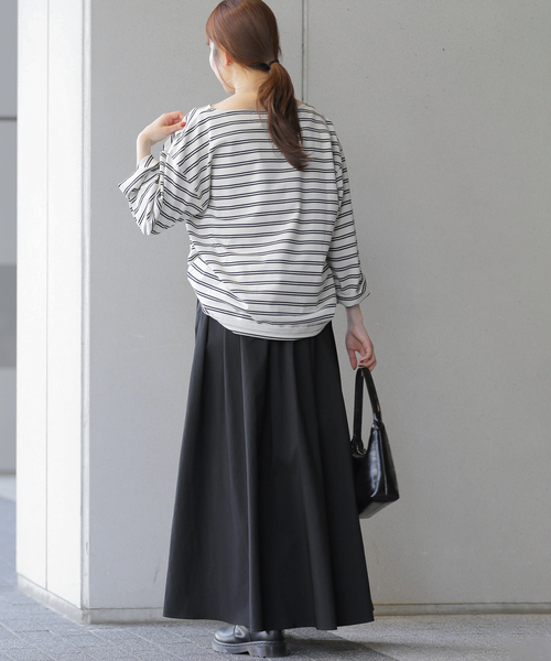 JOURNAL STANDARD relume(ジャーナルスタンダード レリューム)の「《WEB限定追加》ギャザーフレアスカート(スカート・レディース・ブラウン系その他/ブラック/アイボリー・38/36)」の16枚目の写真