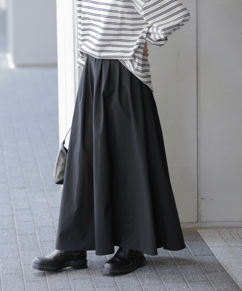 JOURNAL STANDARD relume(ジャーナルスタンダード レリューム)の「《WEB限定追加》ギャザーフレアスカート(スカート・レディース・ブラウン系その他/ブラック/アイボリー・38/36)」の18枚目の写真