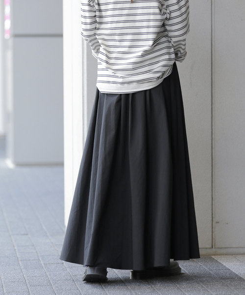 JOURNAL STANDARD relume(ジャーナルスタンダード レリューム)の「《WEB限定追加》ギャザーフレアスカート(スカート・レディース・ブラウン系その他/ブラック/アイボリー・38/36)」の19枚目の写真