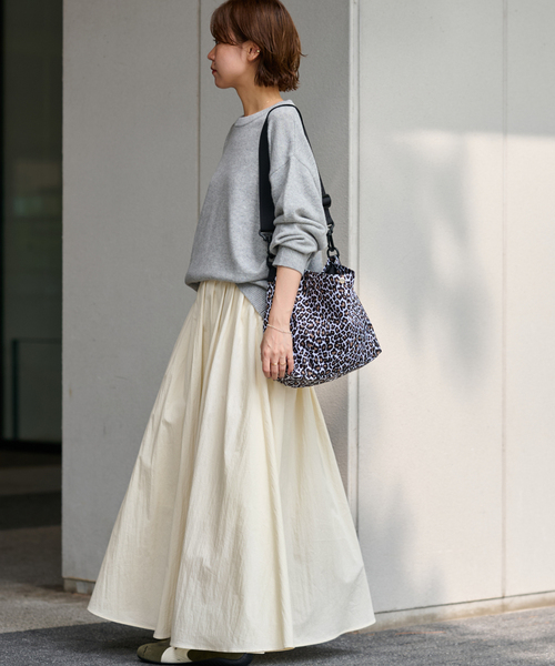 JOURNAL STANDARD relume(ジャーナルスタンダード レリューム)の「《WEB限定追加》ギャザーフレアスカート(スカート・レディース・ブラウン系その他/ブラック/アイボリー・38/36)」の22枚目の写真