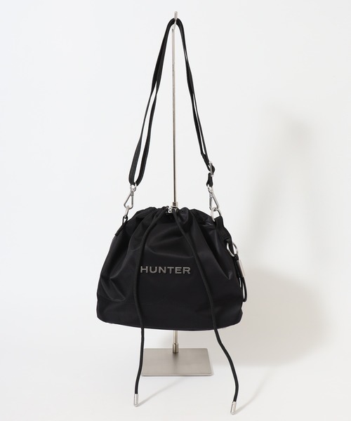 HUNTER（ハンター）の「HUNTER PREMIUM NYLON BUCKET プレミアム ナイロン バケット バッグ（ショルダーバッグ・レディース・ブラック・FREE）」の2枚目の写真