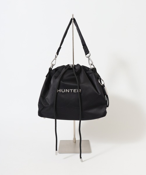 HUNTER（ハンター）の「HUNTER PREMIUM NYLON BUCKET プレミアム ナイロン バケット バッグ（ショルダーバッグ・レディース・ブラック・FREE）」の3枚目の写真