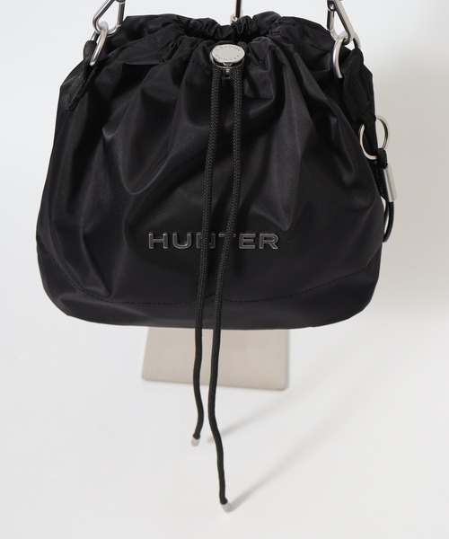 HUNTER（ハンター）の「HUNTER PREMIUM NYLON BUCKET プレミアム ナイロン バケット バッグ（ショルダーバッグ・レディース・ブラック・FREE）」の4枚目の写真
