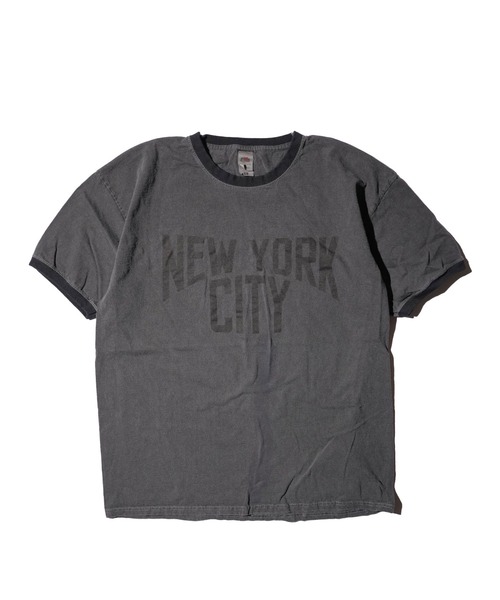 THRIFTY LOOK(スリフティールック)の「THRIFTY LOOK スリフティールック / PIGMENT"NEW YORK CITY"TEE(Tシャツ/カットソー・メンズ・ブラック・X-LARGE)」の3枚目の写真