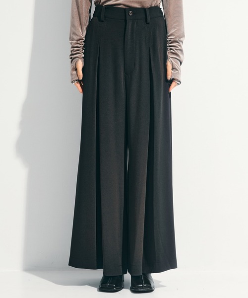 UJOH/ウジョー】《STUDIOUS別注》Inverted Tuck Flare PNT/フレア