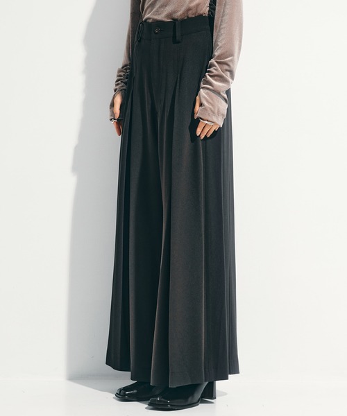 UJOH/ウジョー】《STUDIOUS別注》Inverted Tuck Flare PNT/フレア