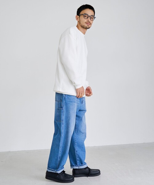 coen(コーエン)の「コンフォートワッフルロングスリーブTシャツ(Tシャツ/カットソー・メンズ・ナチュラル/オフホワイト/ダークグレー・XL/L/M/S)」の10枚目の写真