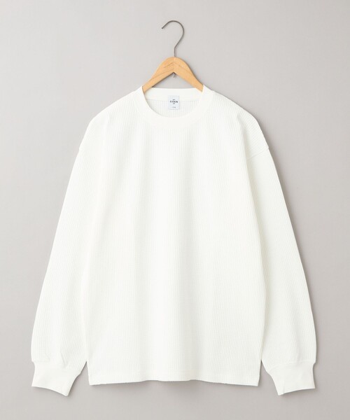 coen(コーエン)の「コンフォートワッフルロングスリーブTシャツ(Tシャツ/カットソー・メンズ・ナチュラル/オフホワイト/ダークグレー・XL/L/M/S)」の19枚目の写真