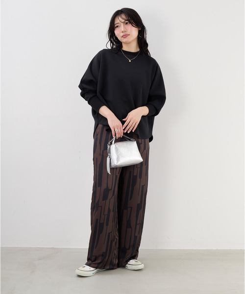 MICA&DEAL(マイカ&ディール)の「ライトドルマンプルオーバー(Tシャツ/カットソー・レディース・モカ/ブラック/オフホワイト・FREE)」の5枚目の写真