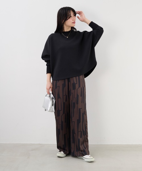 MICA&DEAL(マイカ&ディール)の「ライトドルマンプルオーバー(Tシャツ/カットソー・レディース・モカ/ブラック/オフホワイト・FREE)」の6枚目の写真