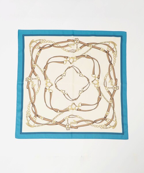 BEAUTY&YOUTH UNITED ARROWS(ビューティーアンドユースユナイテッドアローズ)の「ベルトモチーフ スカーフ(バンダナ/スカーフ・レディース・コバルトブルー/ブラウン系・FREE)」の7枚目の写真