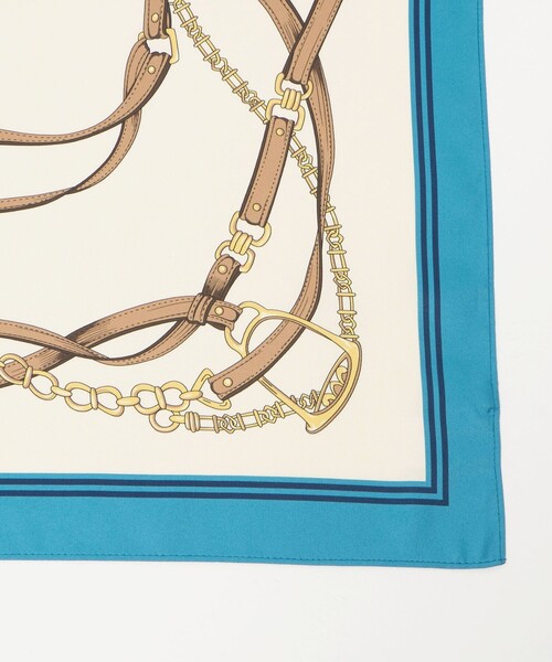 BEAUTY&YOUTH UNITED ARROWS(ビューティーアンドユースユナイテッドアローズ)の「ベルトモチーフ スカーフ(バンダナ/スカーフ・レディース・コバルトブルー/ブラウン系・FREE)」の3枚目の写真