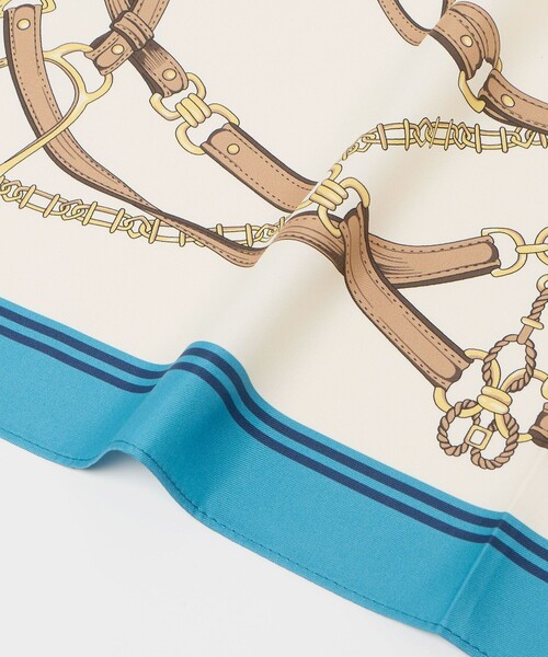 BEAUTY&YOUTH UNITED ARROWS(ビューティーアンドユースユナイテッドアローズ)の「ベルトモチーフ スカーフ(バンダナ/スカーフ・レディース・コバルトブルー/ブラウン系・FREE)」の6枚目の写真