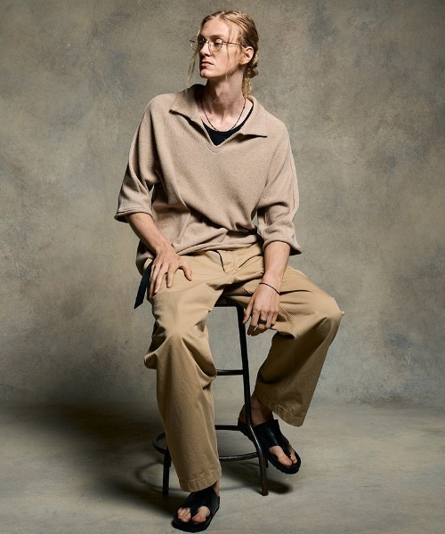 wjk（ダヴルジェイケイ）の「mp14234- vintage chino trousers チノトラウザーパンツ(5328 co15h)（チノパンツ・メンズ・オリーブ/ベージュ・S/M/L/XL）」の15枚目の写真