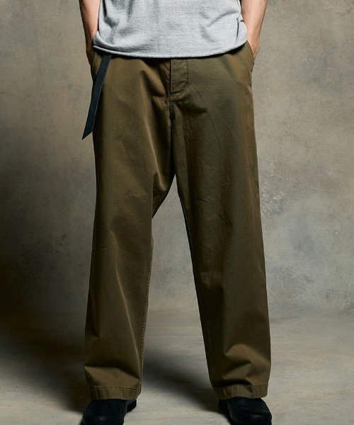 wjk（ダヴルジェイケイ）の「mp14234- vintage chino trousers チノトラウザーパンツ(5328 co15h)（チノパンツ・メンズ・オリーブ/ベージュ・S/M/L/XL）」の16枚目の写真