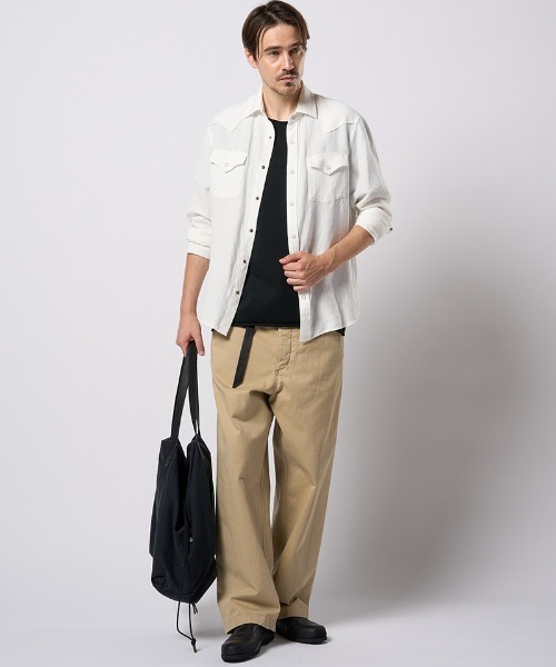 wjk（ダヴルジェイケイ）の「mp14234- vintage chino trousers チノトラウザーパンツ(5328 co15h)（チノパンツ・メンズ・オリーブ/ベージュ・S/M/L/XL）」の6枚目の写真