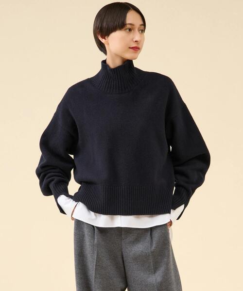 マルティニーク☆カシミヤミックスウールタートル ニット martinique（マルティニーク）の「《定番》カシミヤミックスウール