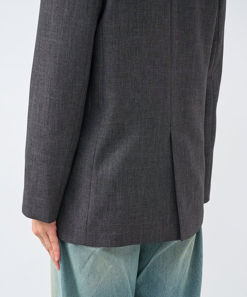 RIVE DROITE（リヴドロワ）の「【美シルエット】シャークスキンピークドラペルジャケット（テーラードジャケット・レディース・グレー/ブラウン・FREE）」の14枚目の写真