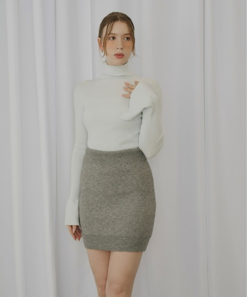 Olu.（オルドット）の「タイトミニスカート[セットアップ可能]（スカート・レディース・ネイビー/グレー・FREE）」の20枚目の写真