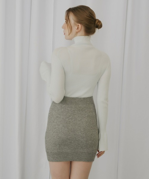 Olu.（オルドット）の「タイトミニスカート[セットアップ可能]（スカート・レディース・ネイビー/グレー・FREE）」の22枚目の写真